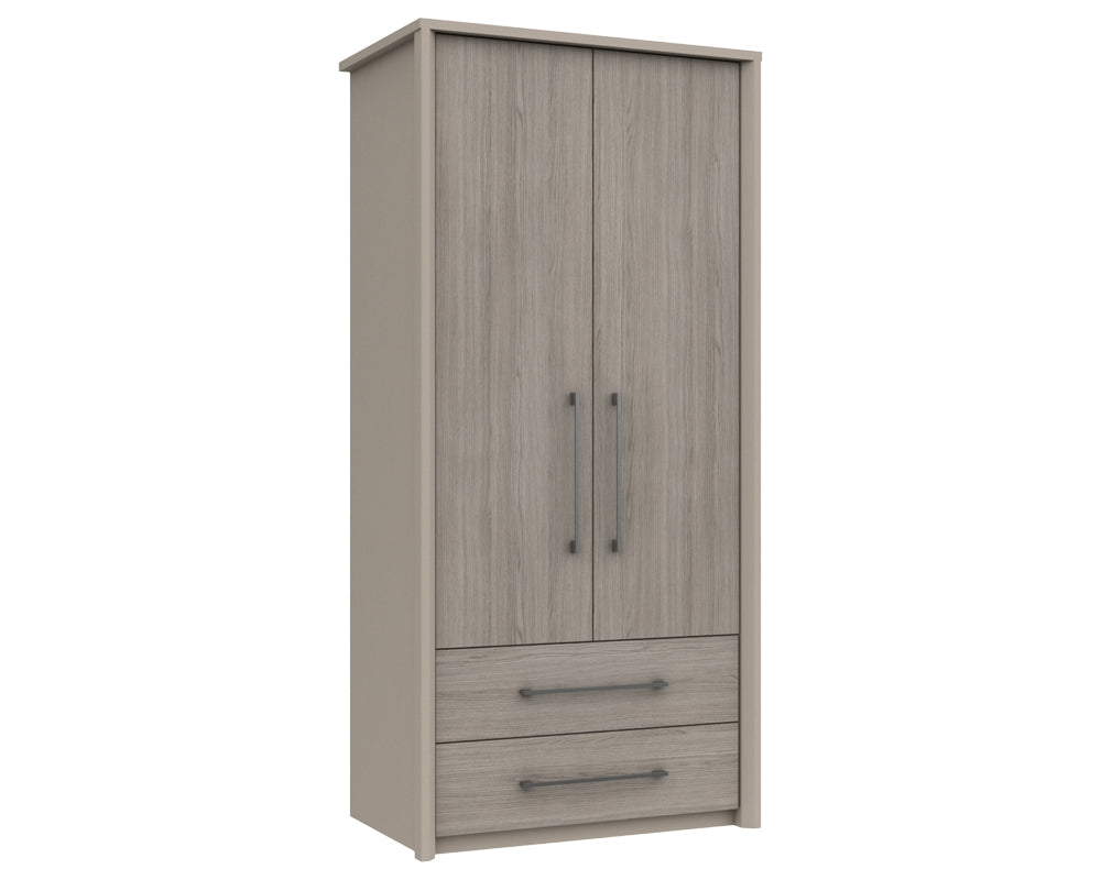 Burton Grey Oak Combi Wardrobe