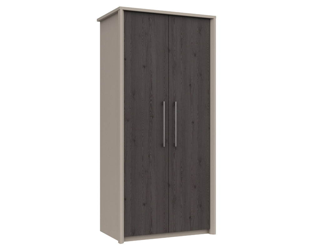 Burton Anthracite Larch 2 Door Wardrobe