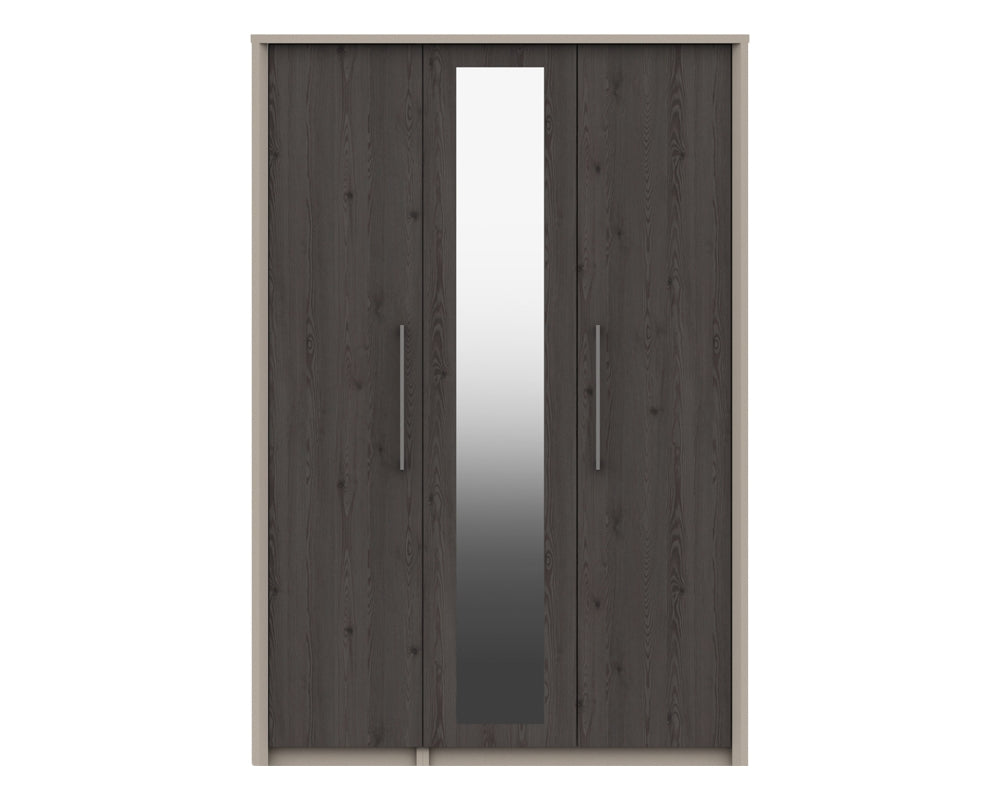 Burton Anthracite Larch 3 Door Wardrobe