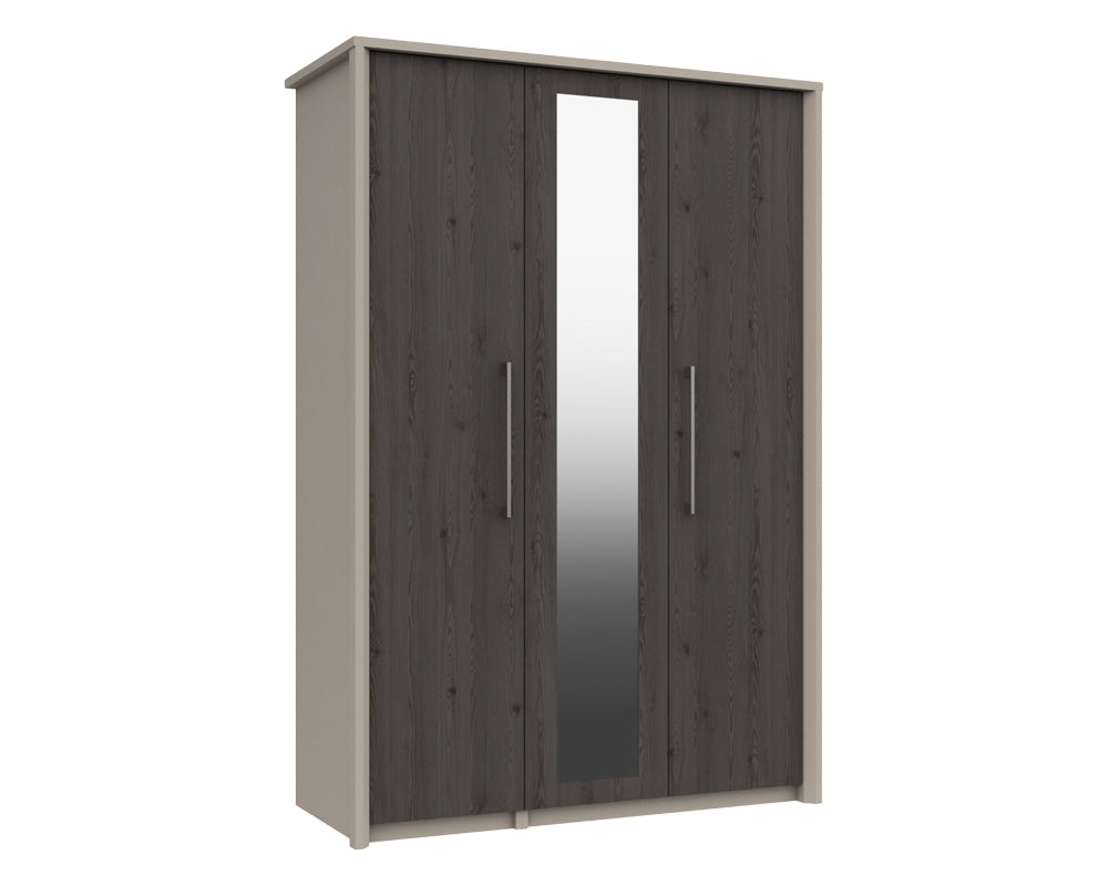 Burton Anthracite Larch 3 Door Wardrobe