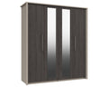 Burton Anthracite Larch 4 Door Wardrobe