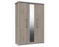 Burton Grey Oak 3 Door Wardrobe