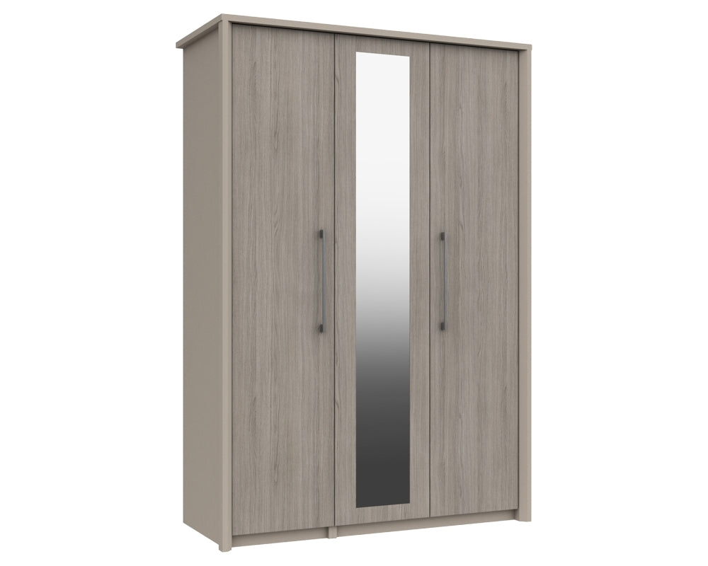 Burton Grey Oak 3 Door Wardrobe