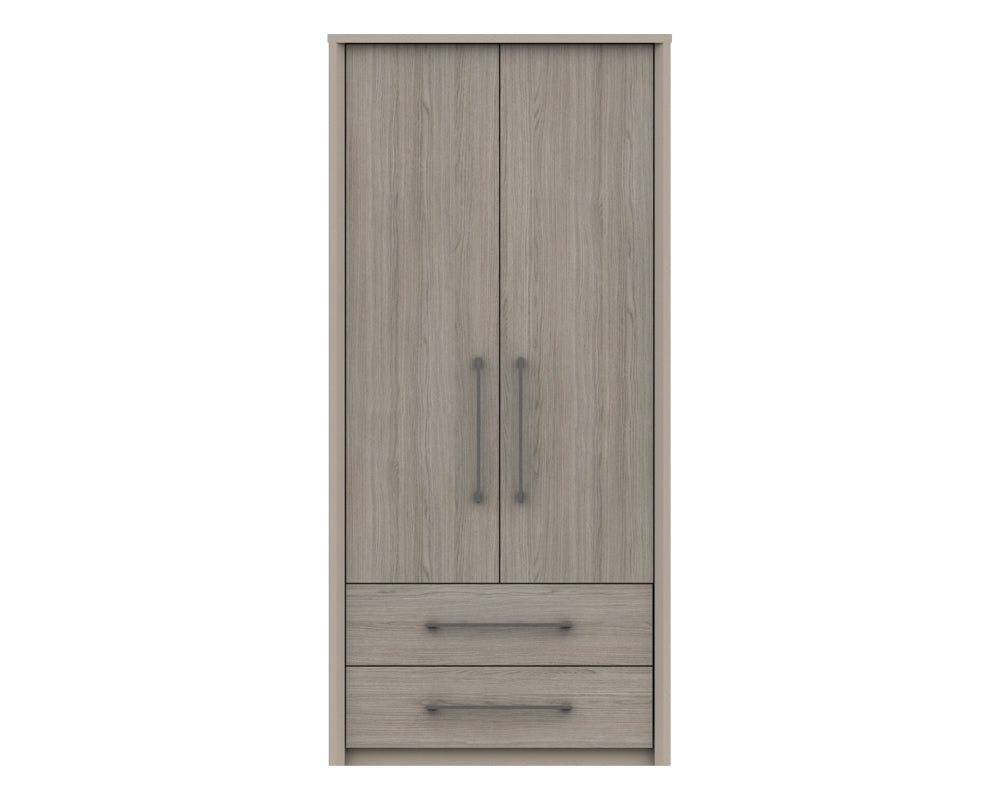 Burton Grey Oak Combi Wardrobe