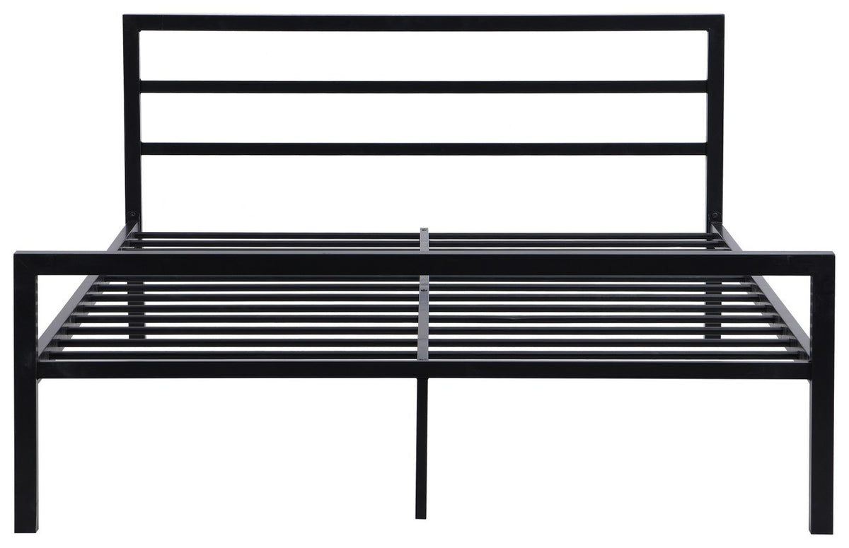 Cairo Black Metal Double Bed Frame