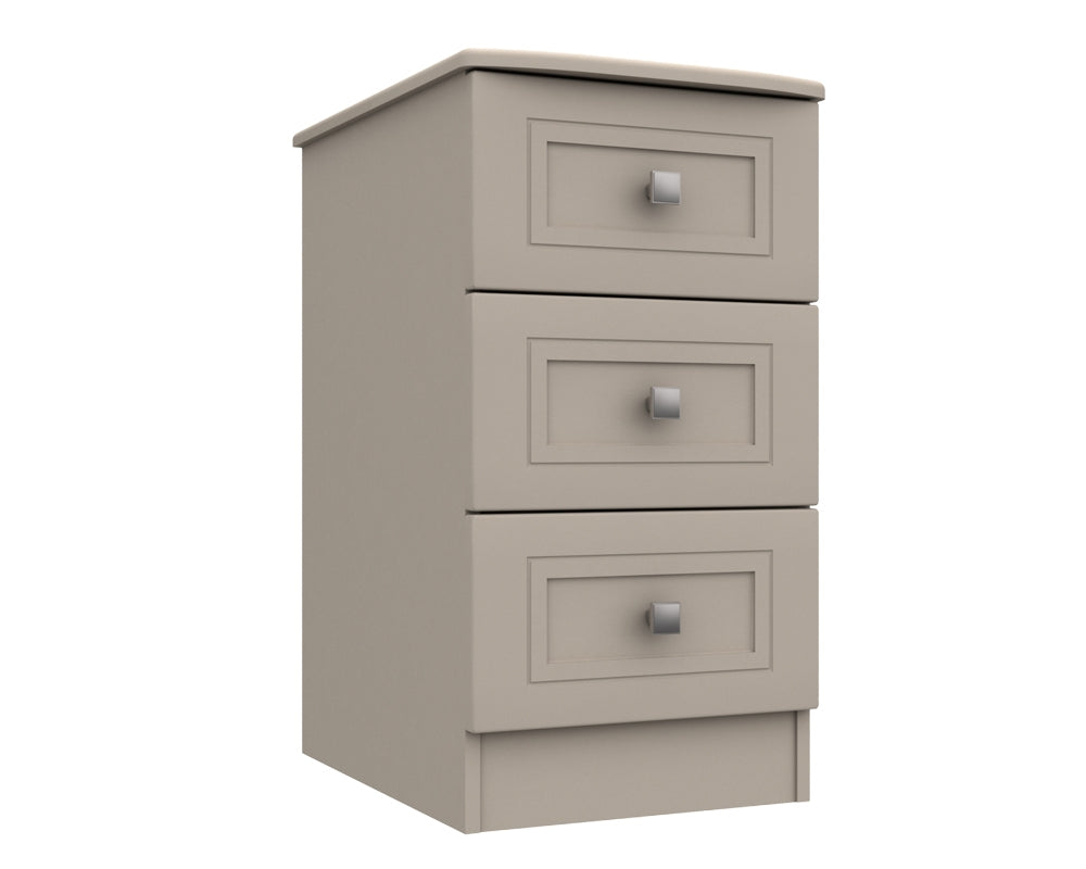 Cambridge Clay 3 Drawer Bedside