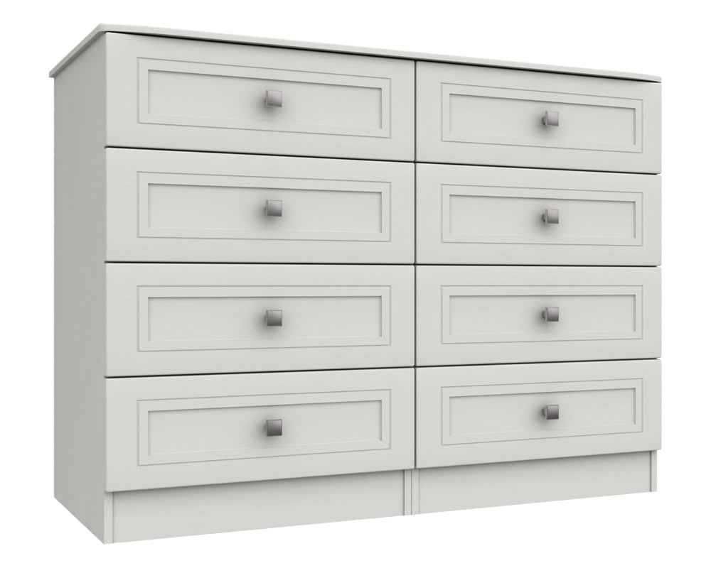 Cambridge White 4 Drawer Double Chest