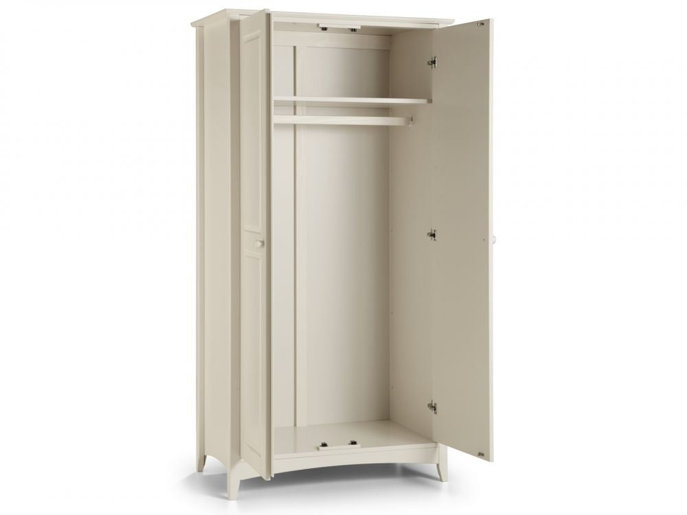 Cambell Stone White 2 Door Wardrobe