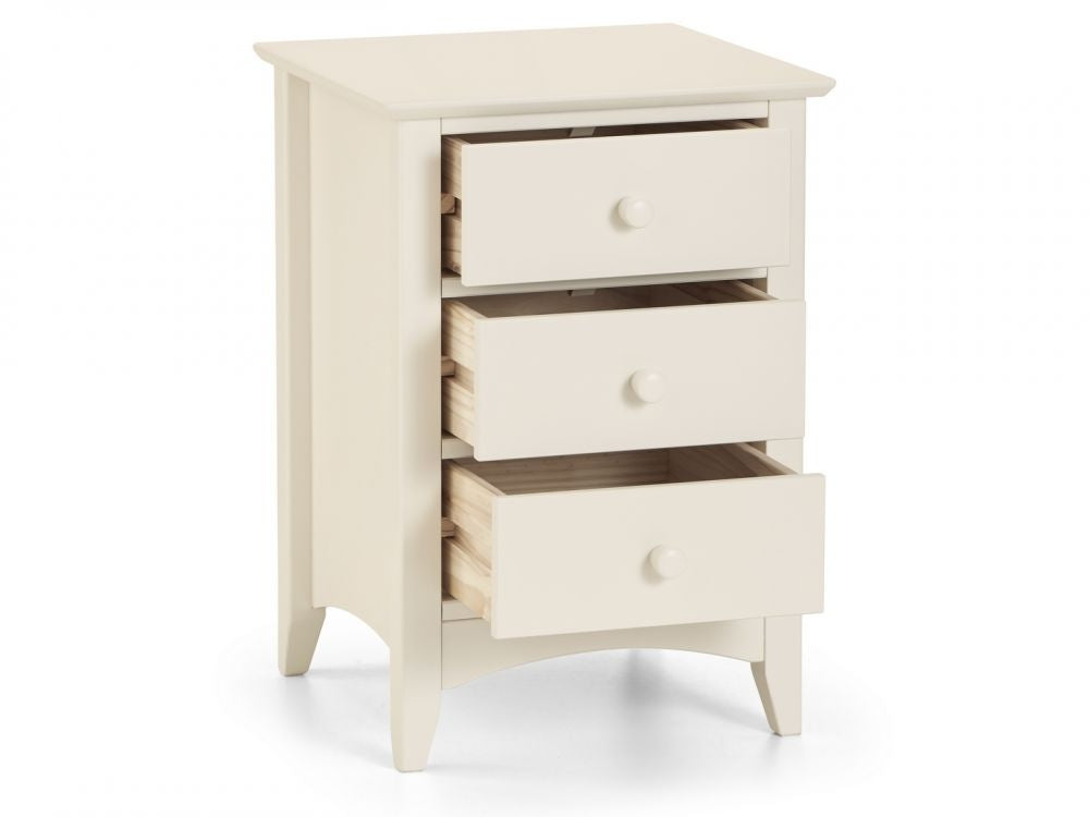Cambell 3 Drawer Bedside