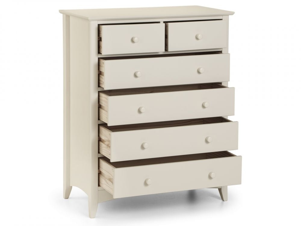 Cambell Stone White 4+2 Drawer Chest