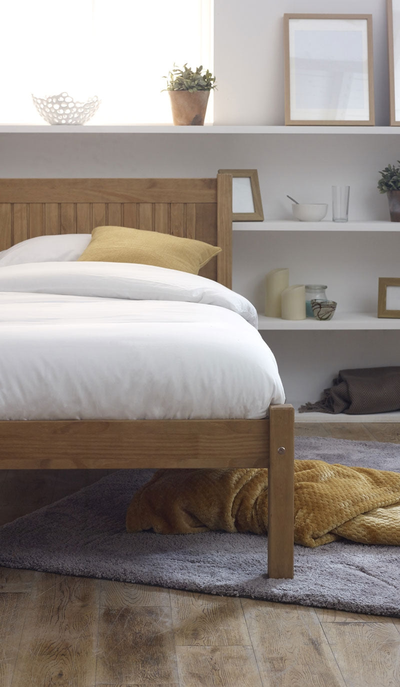 Capri Rustic Pine Three Quarter Bed Frame