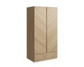 Catalan Oak 2 Door 1 Drawer Wardrobe