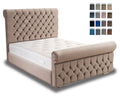 Chesterfield Sleigh Upholstered Three Quarter Bed Frame