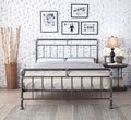 Kilcain Black Silver Double Bed Frame