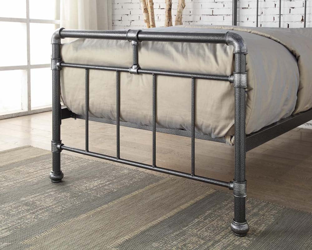 Kilcain Black Silver Single Bed Frame