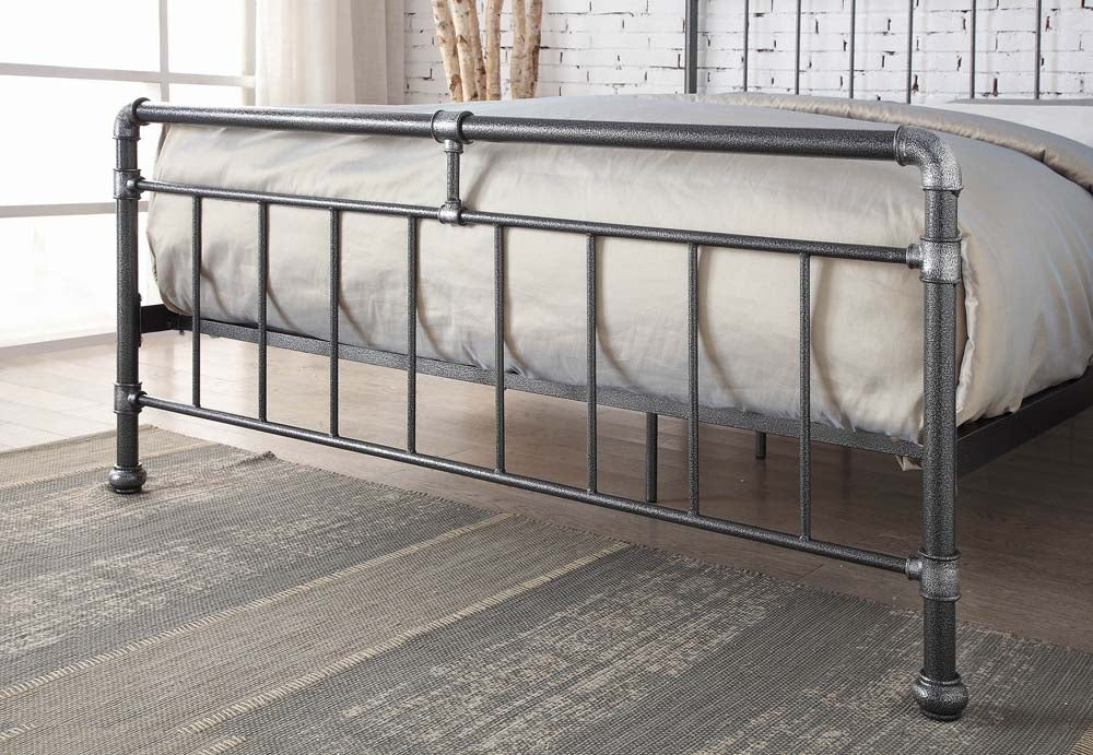 Kilcain Black Silver Double Bed Frame