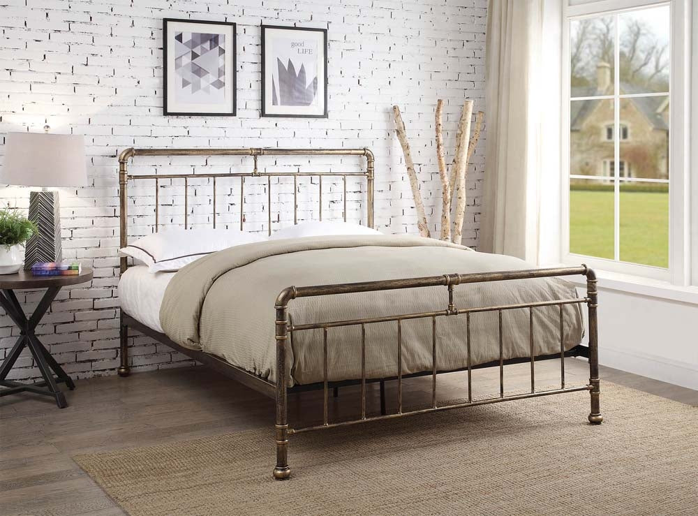 Kilcain Antique Bronze King Size Bed Frame
