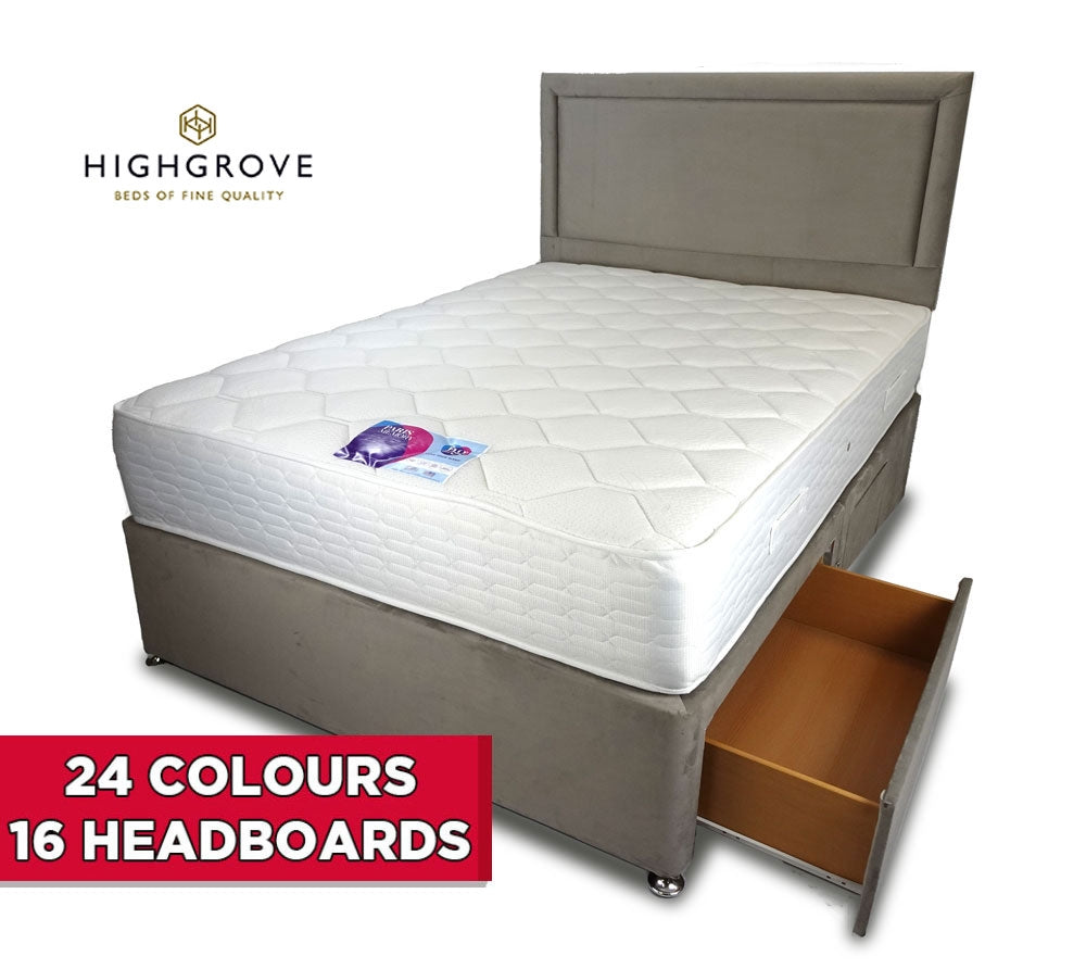 Highgrove Clifton Memory King Size Divan Bed