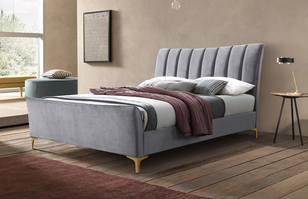 Cloud Grey Three Quarter Bed Frame