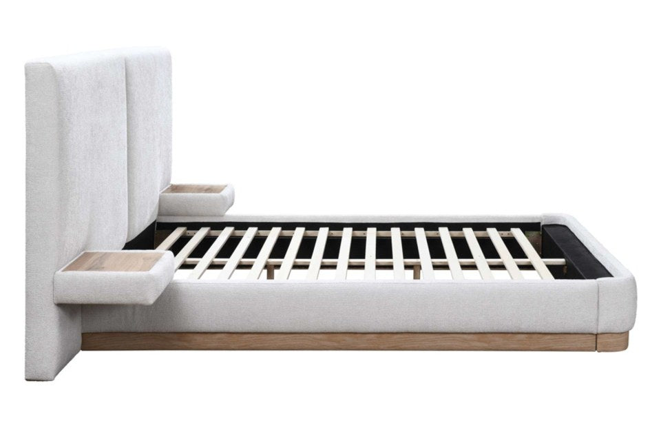 Comodo White Bed Frame side view