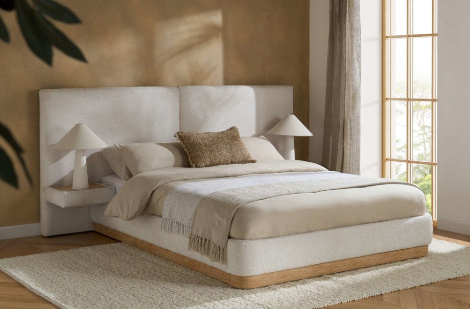 Comodo White Bed Frame in a bedroom