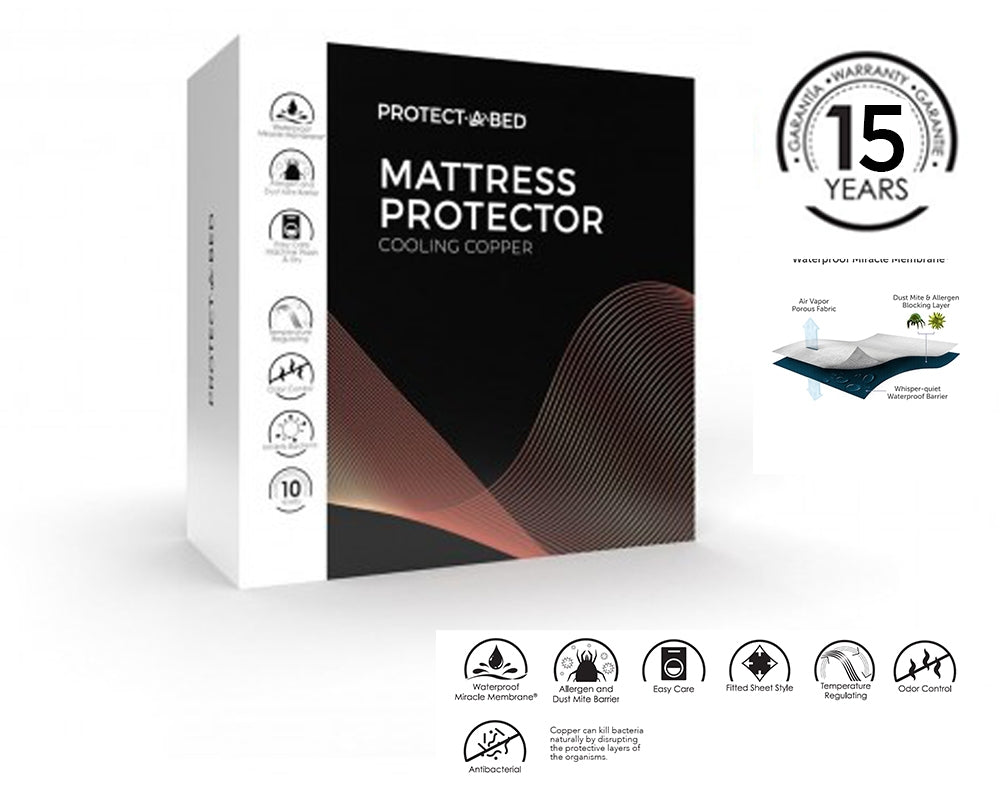 Cooling Copper Single Mattress Protector