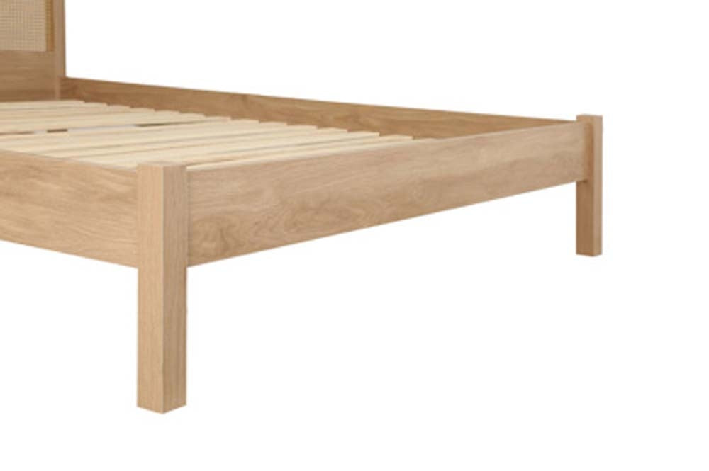 Croxon House Rattan Oak King Size Bed Frame