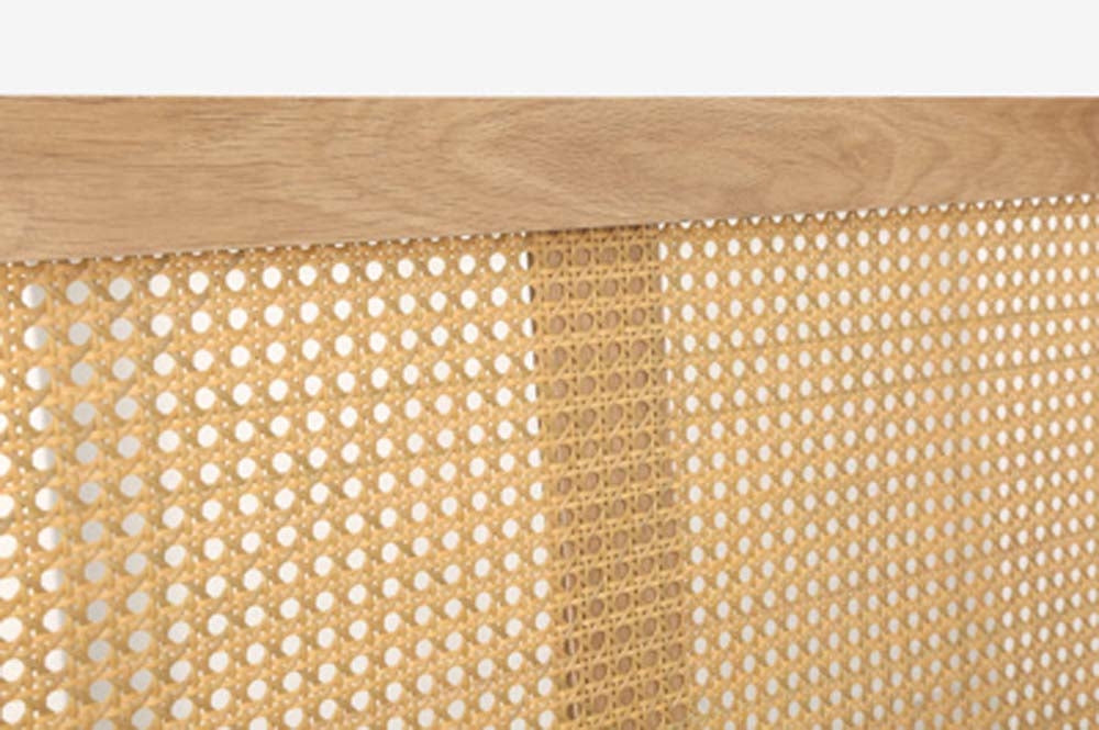 Croxon House Rattan Oak King Size Bed Frame