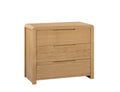 City Oak 3 Drawer Chest