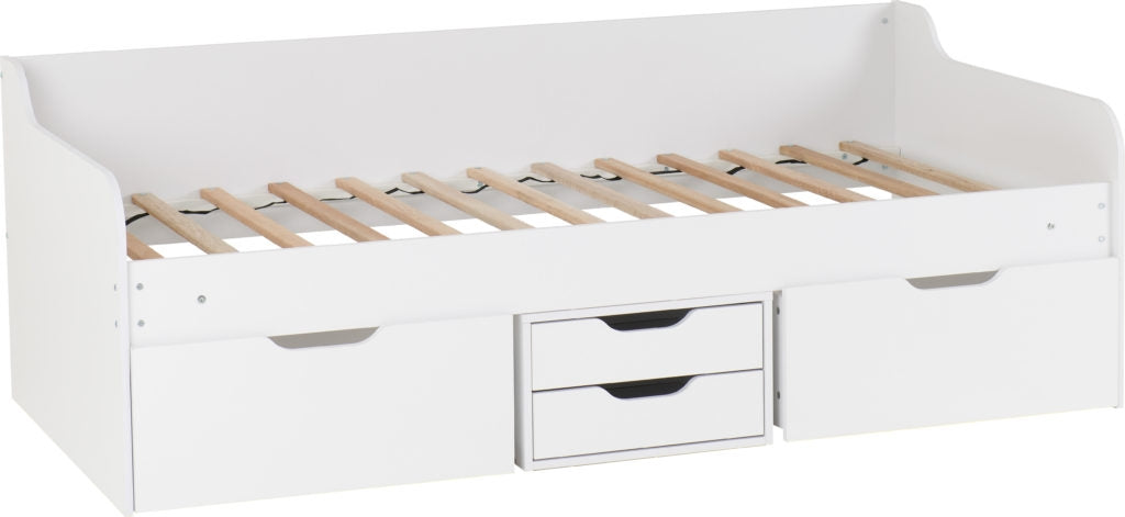 Danny White Storage Bed