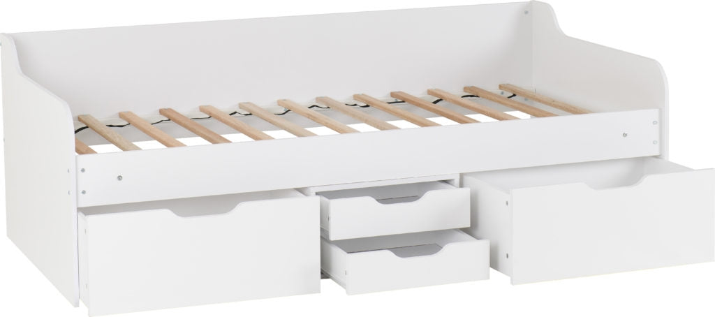 Danny White Storage Bed