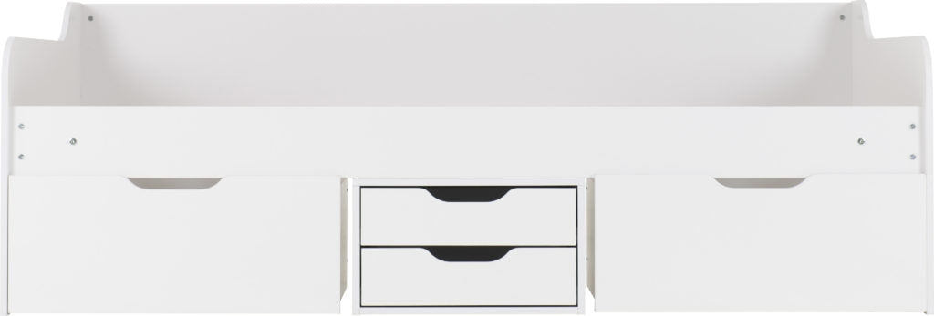 Danny White Storage Bed