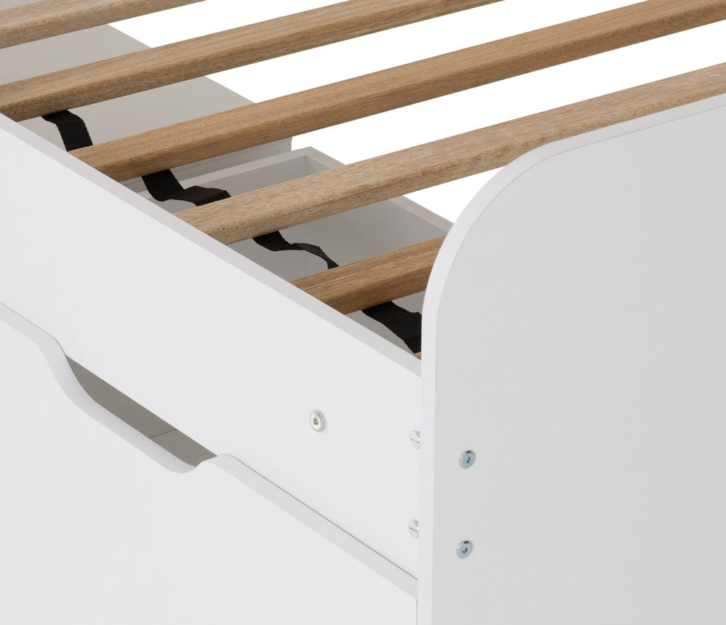 Danny White Storage Bed