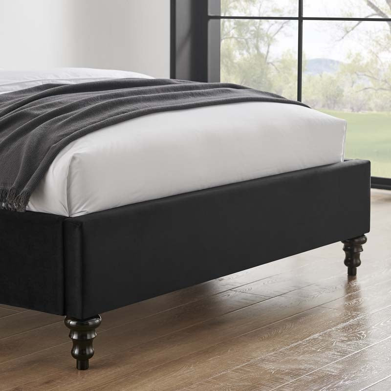 Rosemary Black Double Bed Frame