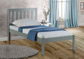 Derby Grey Wooden Single Bed Frame