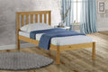 Derby Antique Pine Wooden Single Bed Frame