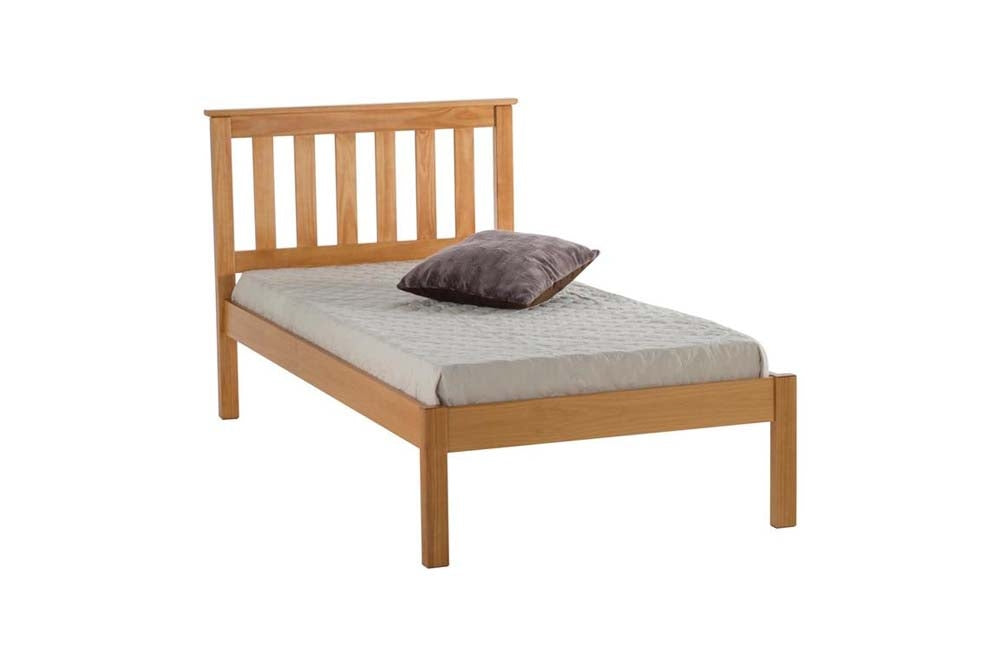 Derby Antique Pine Wooden Single Bed Frame