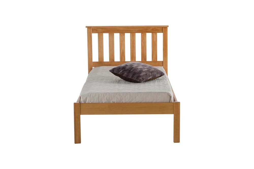 Derby Antique Pine Wooden Single Bed Frame