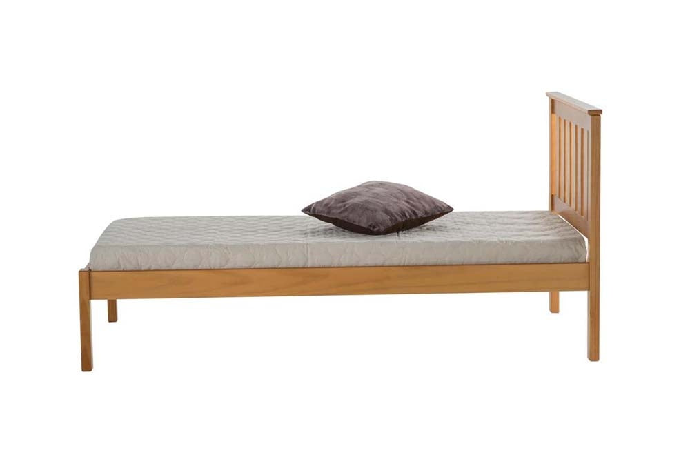 Derby Antique Pine Wooden Single Bed Frame