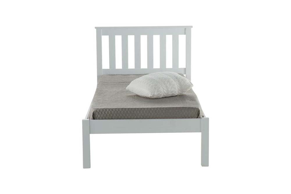 Derby White Wooden Single Bed Frame