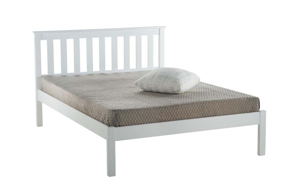 Derby White Wooden King Size Bed Frame