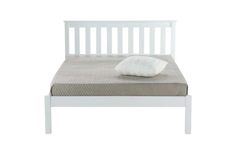 Derby White Wooden Double Bed Frame