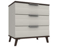 Derby White Grey Truffle Oak 3 Drawer Chest