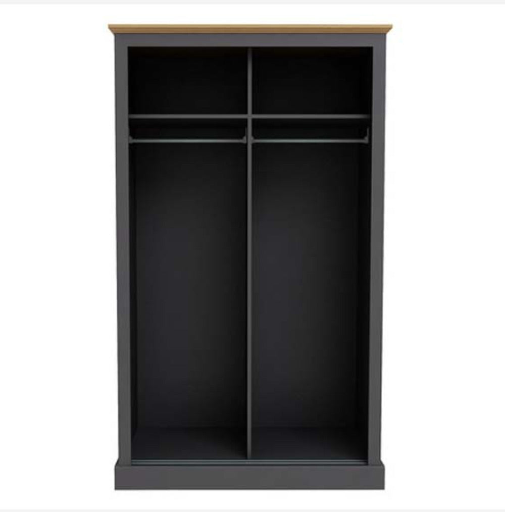 Dawlish Charcoal 2 Sliding Door Wardrobe