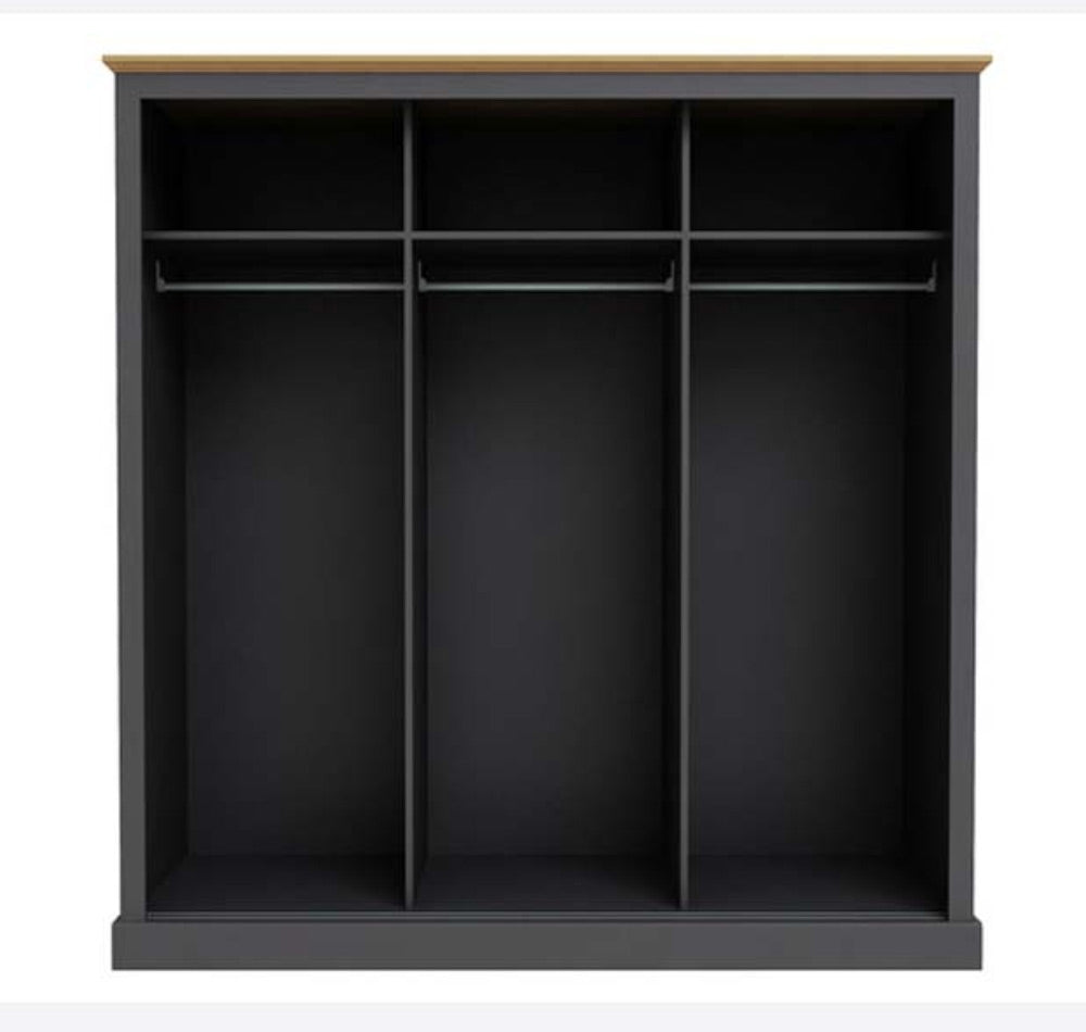 Dawlish White 3 Sliding Door Wardrobe