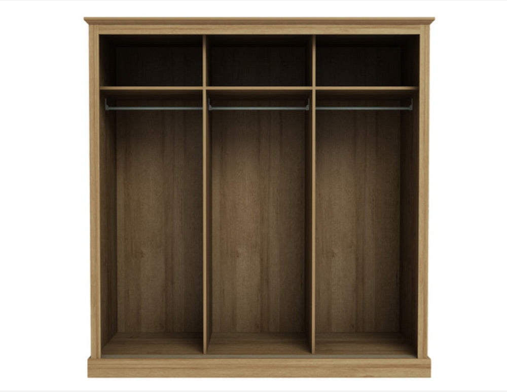 Dawlish Oak 3 Sliding Door Wardrobe