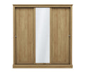 Dawlish Oak 3 Sliding Door Wardrobe
