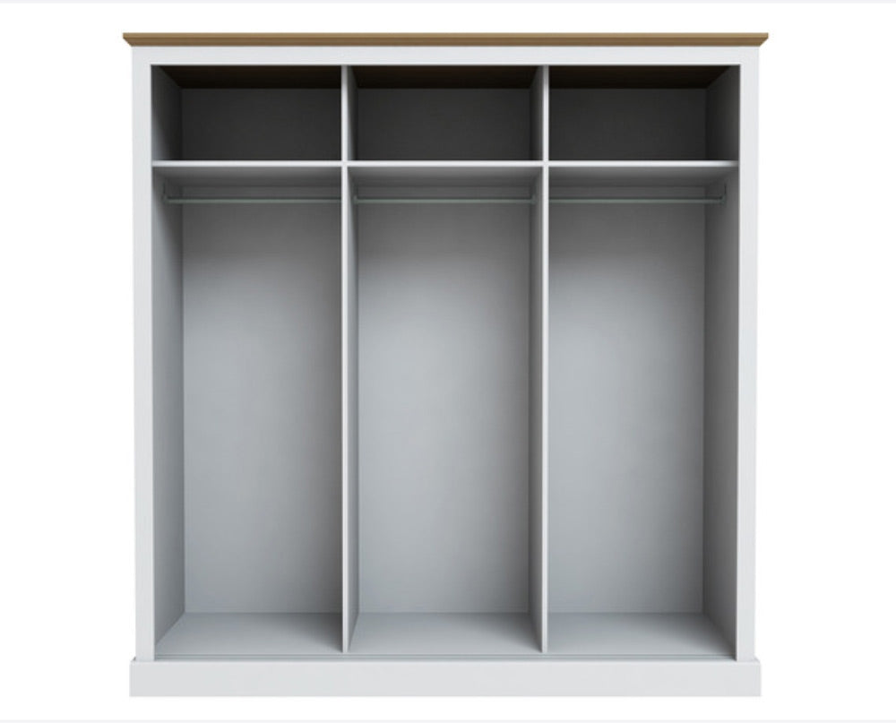 Dawlish White 3 Sliding Door Wardrobe