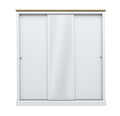 Dawlish White 3 Sliding Door Wardrobe