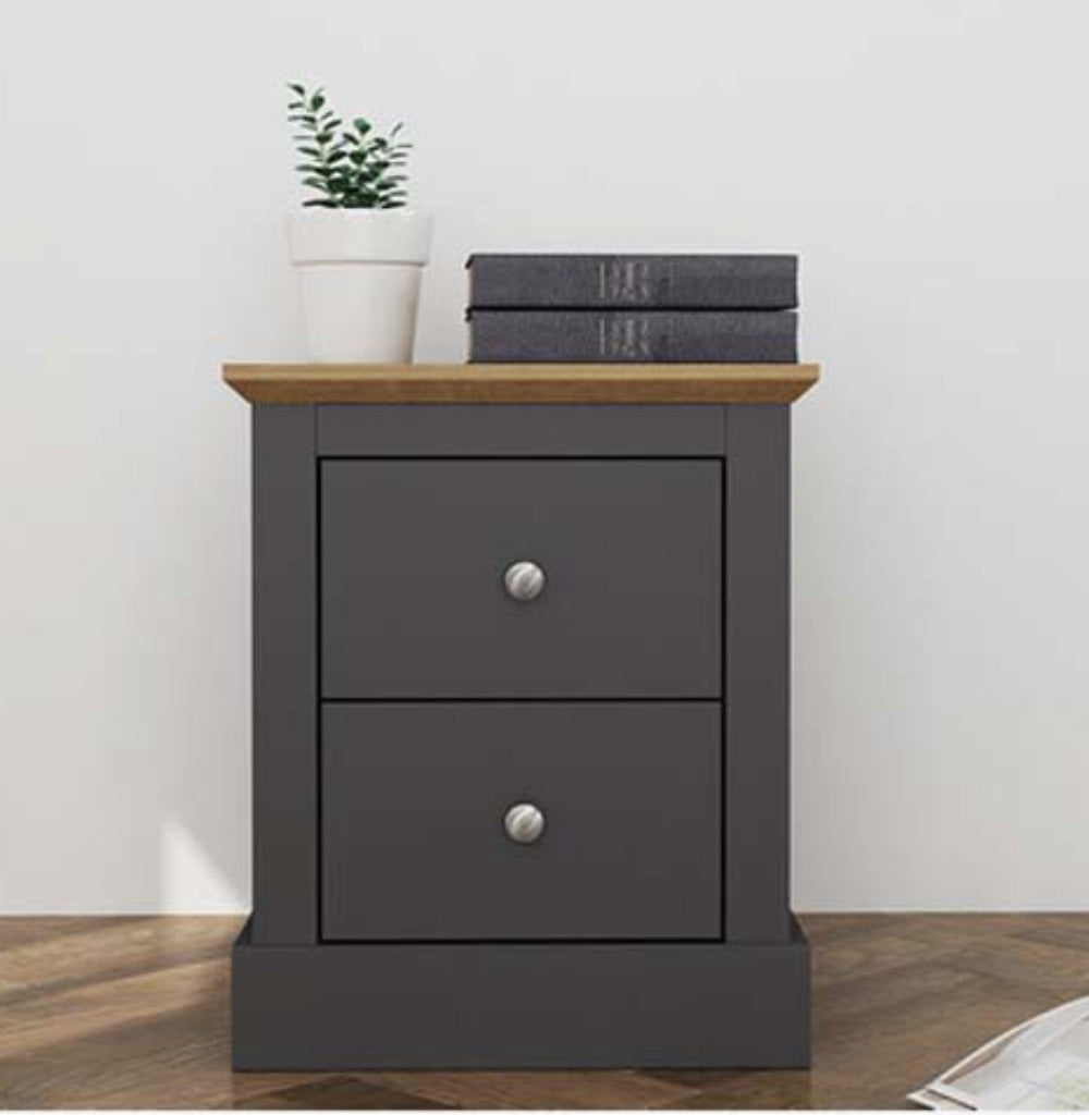 Dawlish Charcoal Bedside Chest